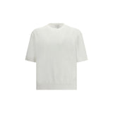 Laneus White Cotton T-Shirt