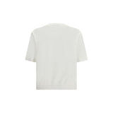 Laneus White Cotton T-Shirt