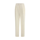 Laneus Beige Viscose Casual Pants