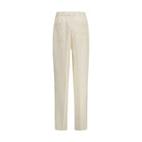 Laneus Beige Viscose Casual Pants