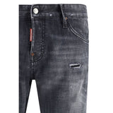 Dsquared² Black Cotton Slim Fit Jeans