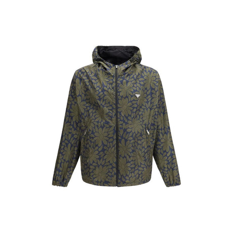 Prada Black Recycled Polyamide Shell Jacket