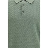 Brioni Bicolor Cotton Polo Shirt