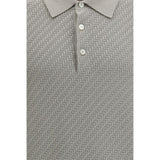 Brioni Beige Cotton Polo Shirt