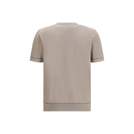 Brioni Beige Cotton T-Shirt