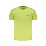 Napapijri Yellow Cotton Men T-Shirt