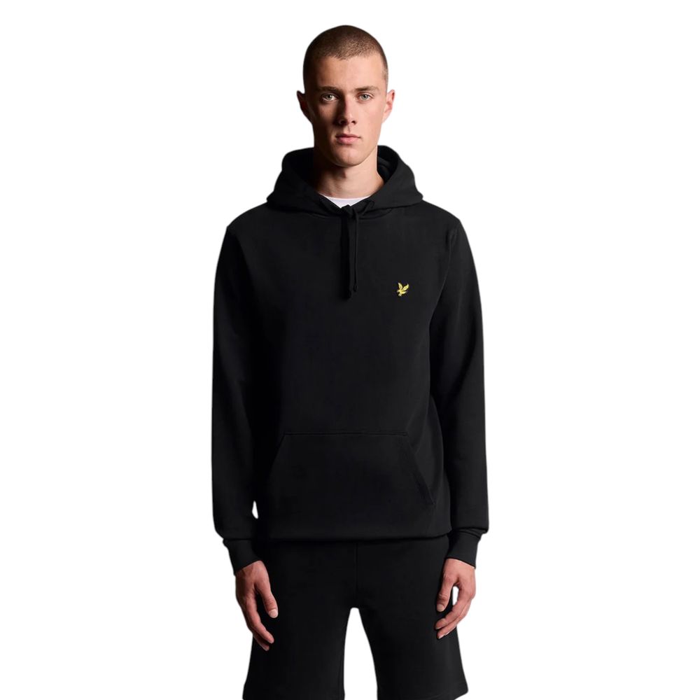 Lyle & Scott Black Cotton Hoodie