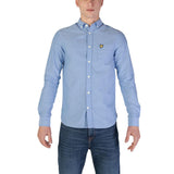 Lyle & Scott Blue Organic Cotton Dress Shirt