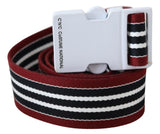 Costume National Black Cotton And Canvas Regular Belt