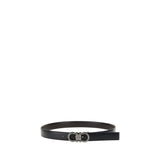 Ferragamo Black Calf Leather Bos Taurus Regular Belt