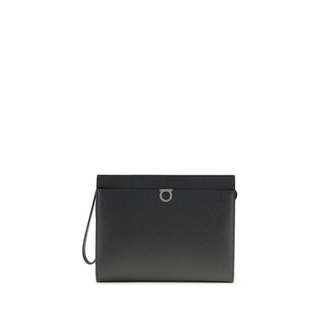 Ferragamo Black Calf Leather Bos Taurus Accessories
