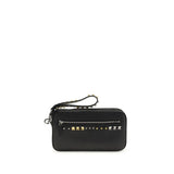 Valentino Garavani Black Calf Leather Bos Taurus Accessories