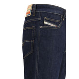 Diesel Black Cotton Slim Fit Jeans