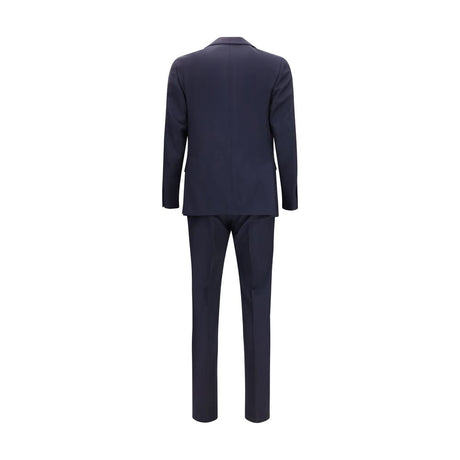 Lardini Blue Fleece Wool Two-Piece Suit