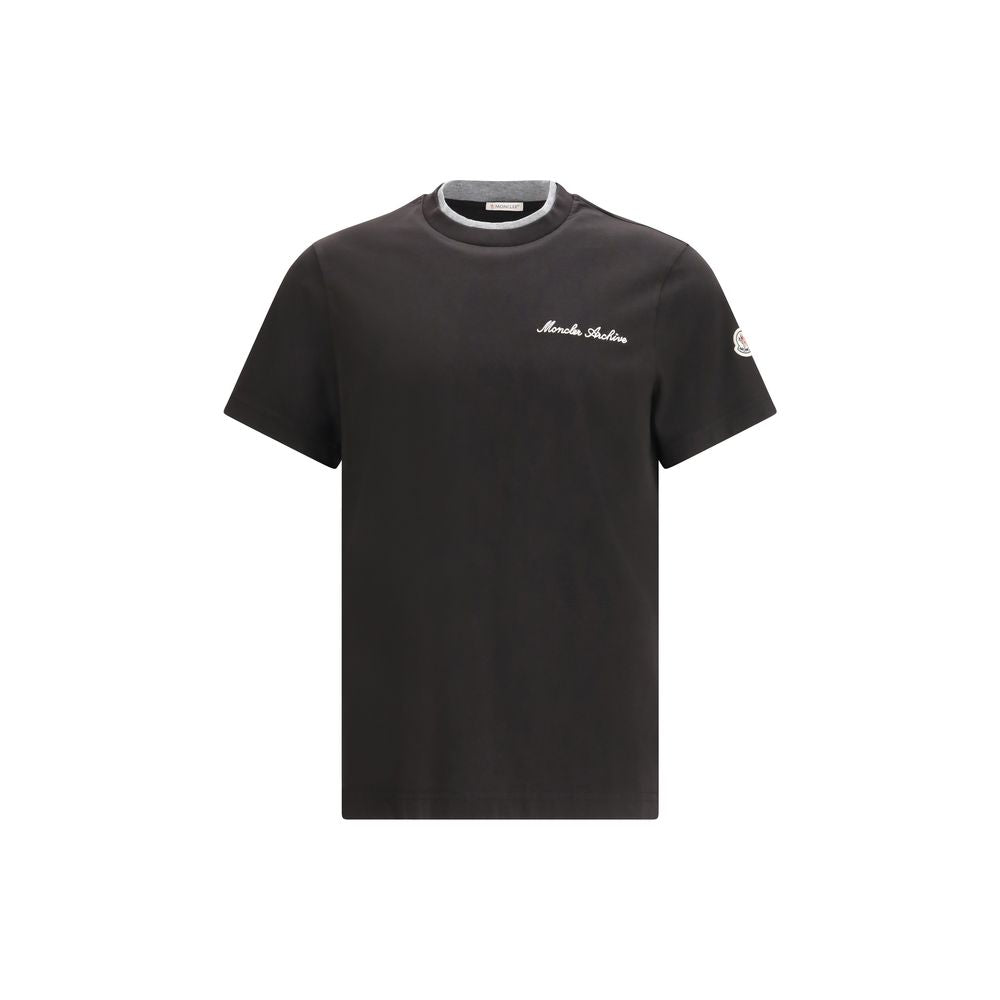 Moncler Black Cotton T-Shirt