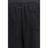 MM6 Black Cotton Athletic Pants