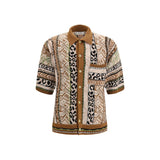 Laneus Multicolor Cotton Pattern Shirt