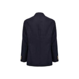 Brunello Cucinelli Blue Linen Blazer