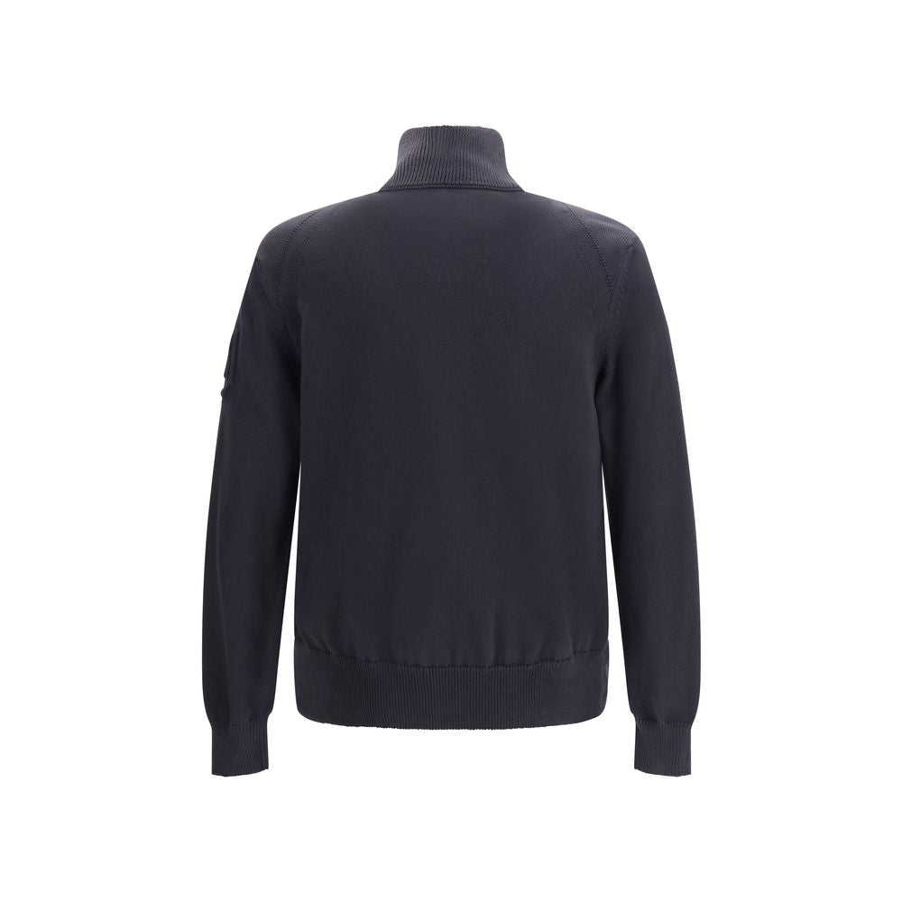 Moncler Blue Cotton Full-Length Jacket