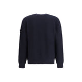 Stone Island Blue Cotton Sweatshirt