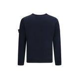 Stone Island Blue Fleece Wool Sweatshirt