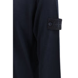 Stone Island Blue Fleece Wool Sweatshirt