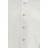 Brunello Cucinelli White Linen Dress Shirt