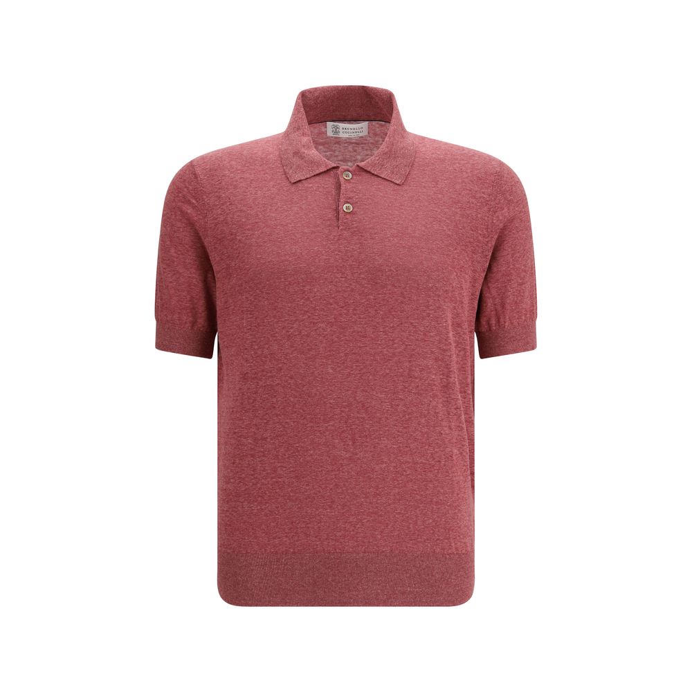Brunello Cucinelli Multicolor Linen Polo Shirt