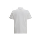 Ami Paris White Cotton Polo Shirt