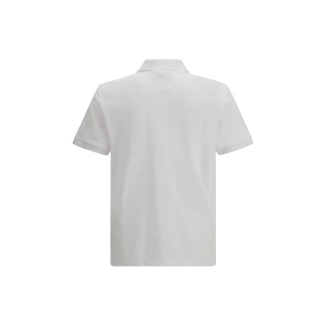 Ami Paris White Cotton Polo Shirt