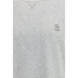 Brunello Cucinelli Gray Cotton T-Shirt