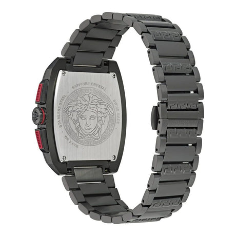 Versace Black Stainless Steel Dress Watch