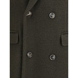 Cruna Bicolor Fleece Wool Coat