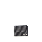 Ferragamo Gray Calf Leather Bos Taurus Wallet