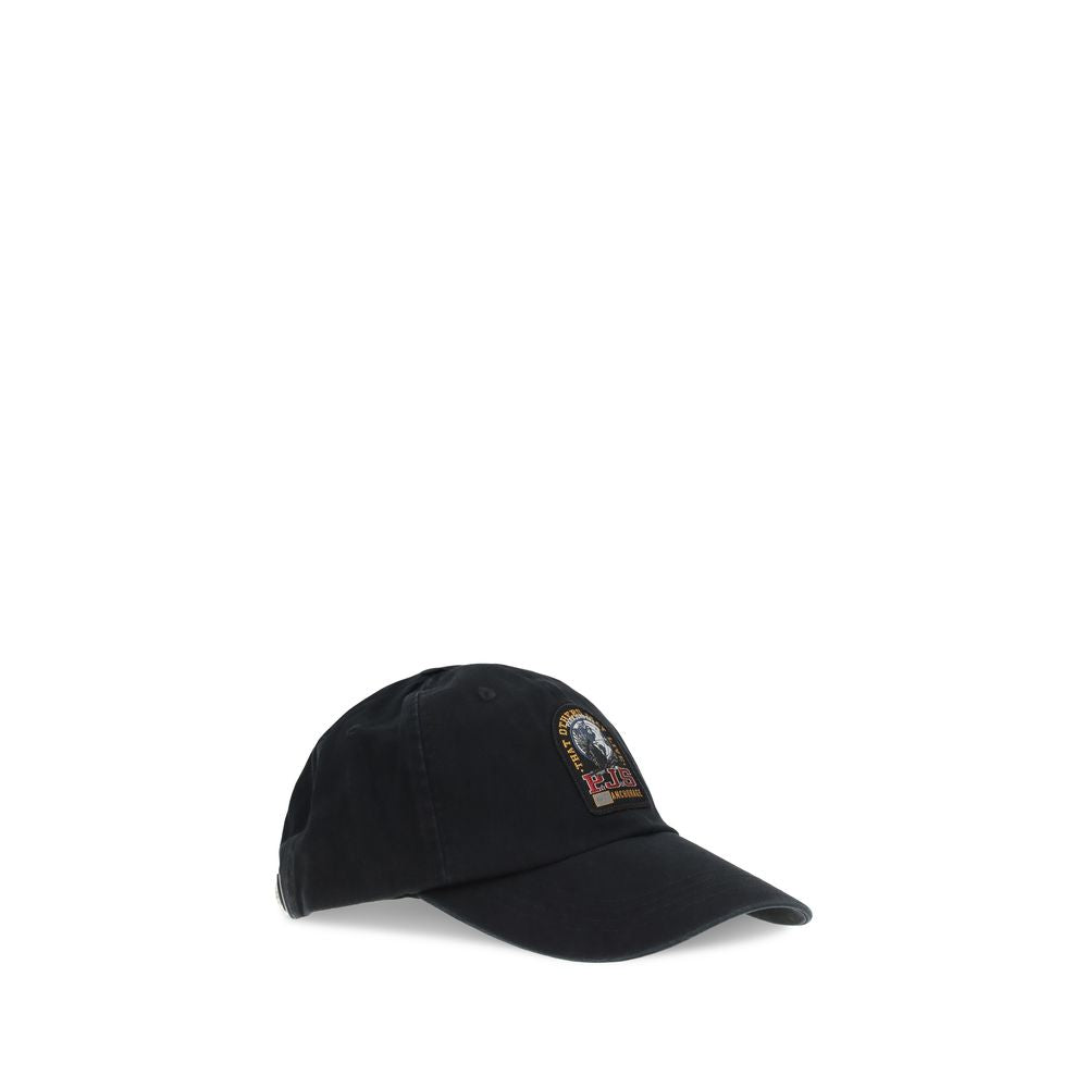 Parajumpers Black Cotton Cap (Baseball Hat)