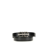 Ferragamo Black Calf Leather Bos Taurus Regular Belt