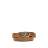 Ferragamo Brown Calf Leather Bos Taurus Regular Belt