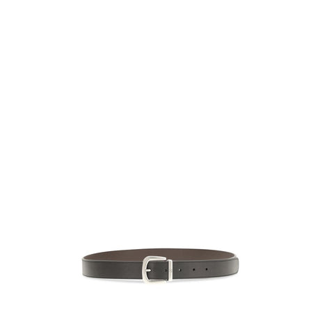 Valentino Garavani Black Calf Leather Bos Taurus Regular Belt