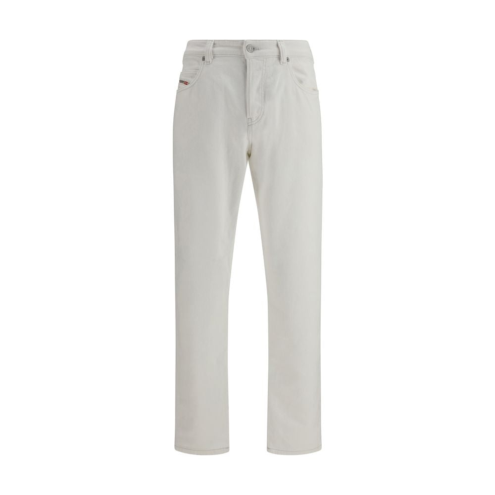 Diesel White Cotton Slim Fit Jeans