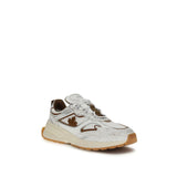 Dsquared² White Calf Leather Bos Taurus Athletic Sneakers