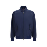 Baracuta Blue Polyester Biker Jacket