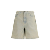 Golden Goose Blue Cotton Bermuda Shorts
