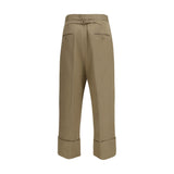 Thom Browne Beige Cotton Casual Pants