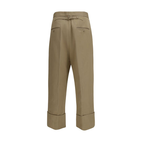 Thom Browne Beige Cotton Casual Pants