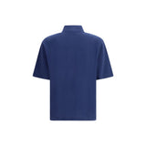 Ami Paris Blue Cotton Polo Shirt