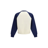 Ami Paris White Cotton Sweatshirt