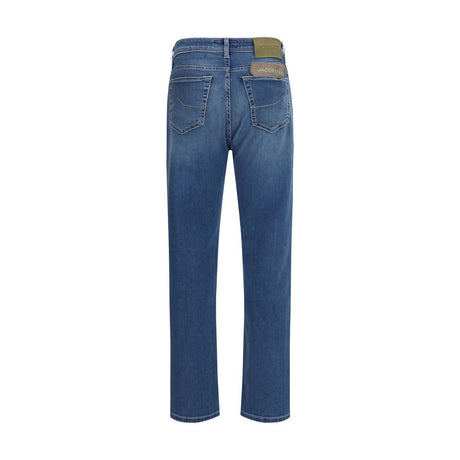 Jacob Cohen Blue Cotton Slim Fit Jeans