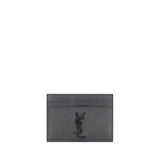 Saint Laurent Gray Calf Leather Bos Taurus Wallet