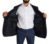 Dolce & Gabbana Elegant Black Virgin Wool Men's Blazer