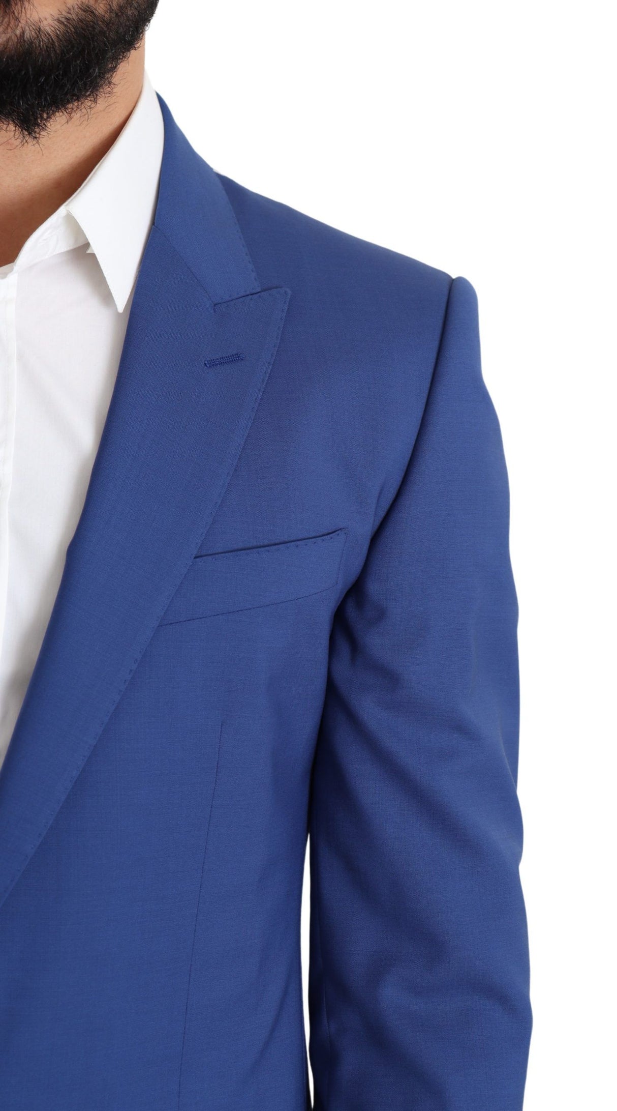 Dolce & Gabbana Exquisite Blue Wool Martini Blazer Jacket